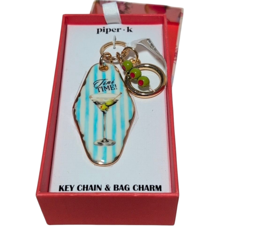 Piper K Tini Time Key Chain & Bag Charm